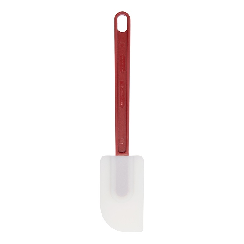 Browne Heat Resistant Spatula / Scraper, 10.5", Red