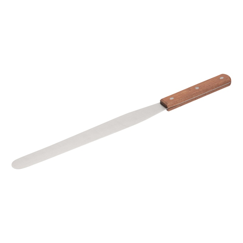 Browne Icing / Straight Spatula, 10", Wood Handle