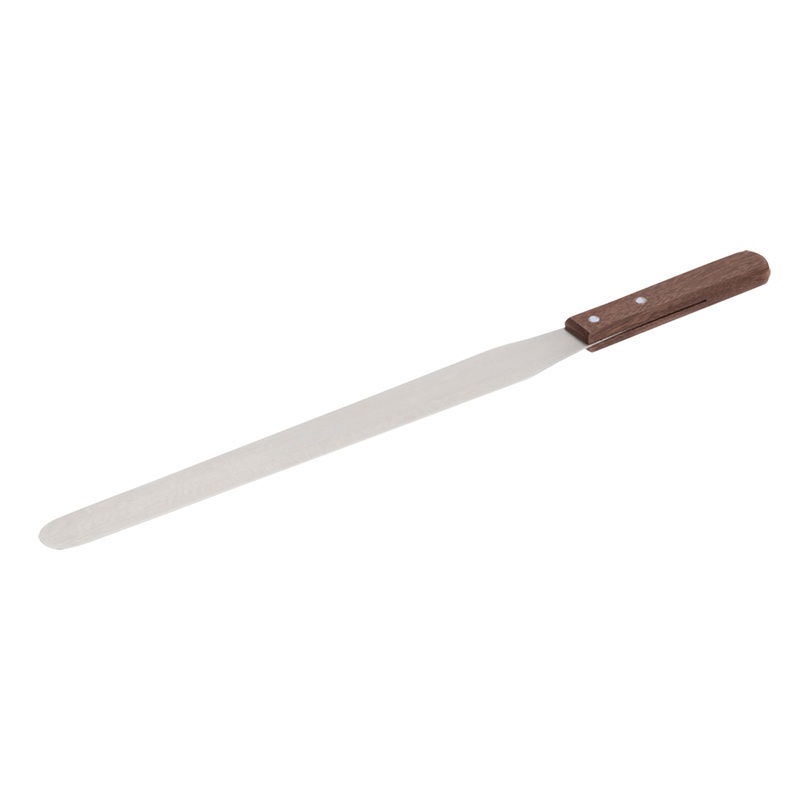 Browne Icing / Straight Spatula, 12", Wood Handle