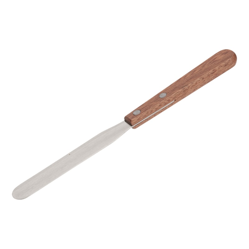 Browne Icing / Straight Spatula, 4.5", Wood Handle