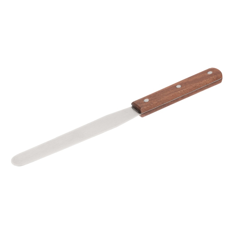 Browne Icing / Straight Spatula, 6", Wood Handle