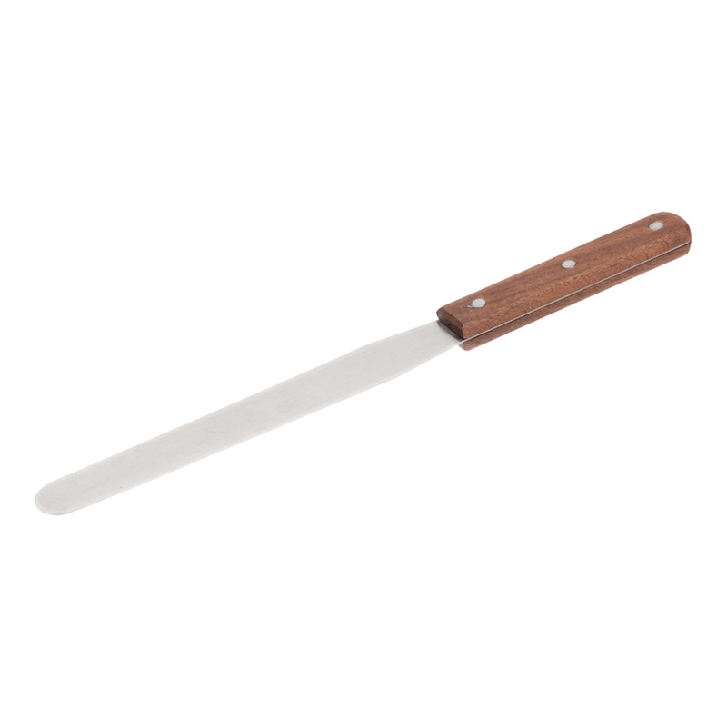 Browne Icing / Straight Spatula, 8", Wood Handle