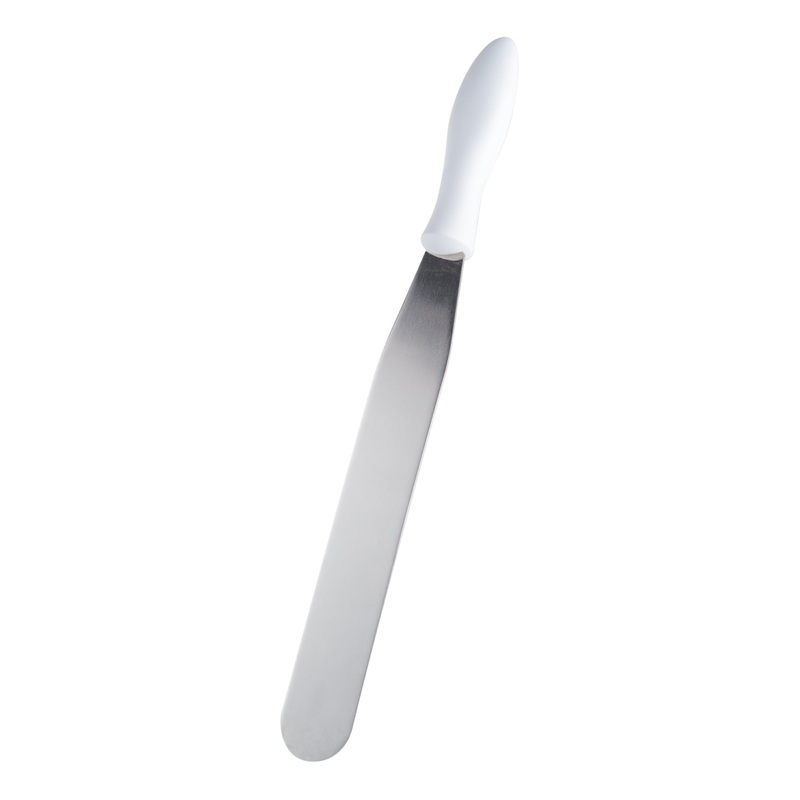 Browne Innovatools Straight Spatula, 10", White Handle