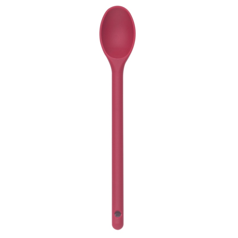 Browne Nylon Heat Resistant Spoon, 15", Red