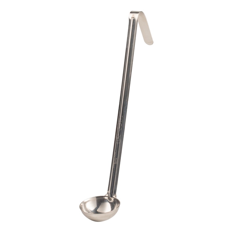 Browne Optima One-Piece Ladle, 1 oz, Stainless Steel