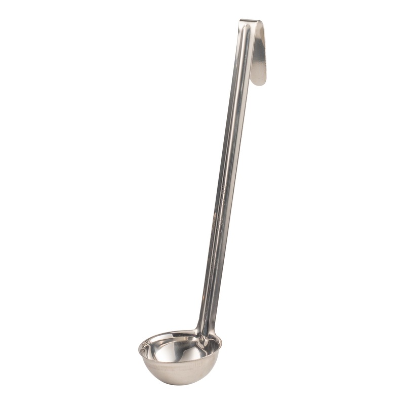 Browne Optima One-Piece Ladle, 2 oz, Stainless Steel