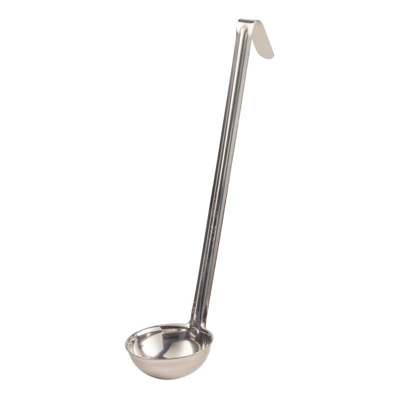 Browne Optima One-Piece Ladle, 3 oz, Stainless Steel