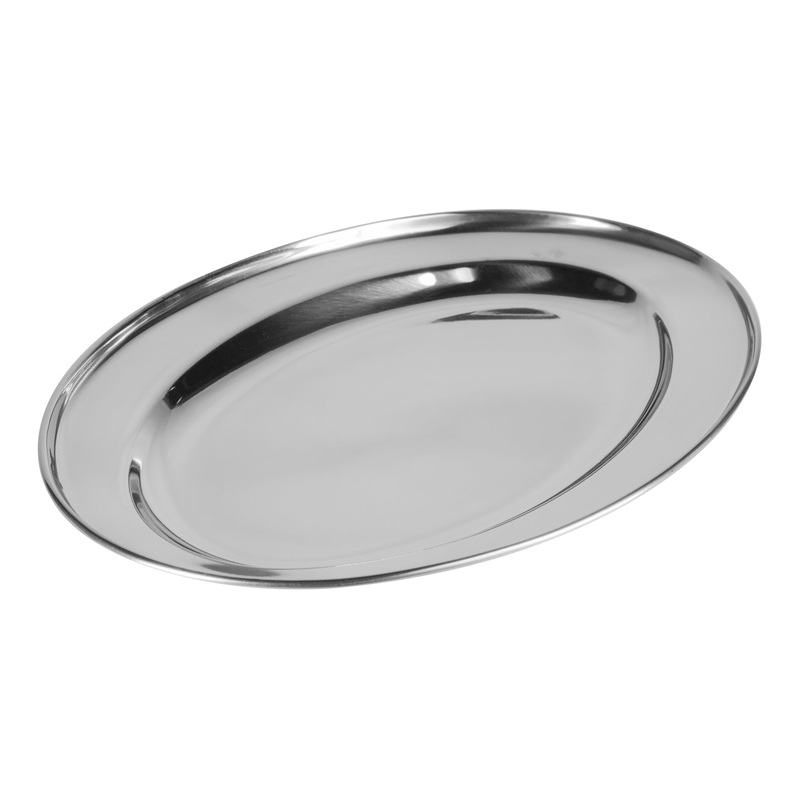 Browne Oval Platter, 11.75" x 7.88", Stainless Steel