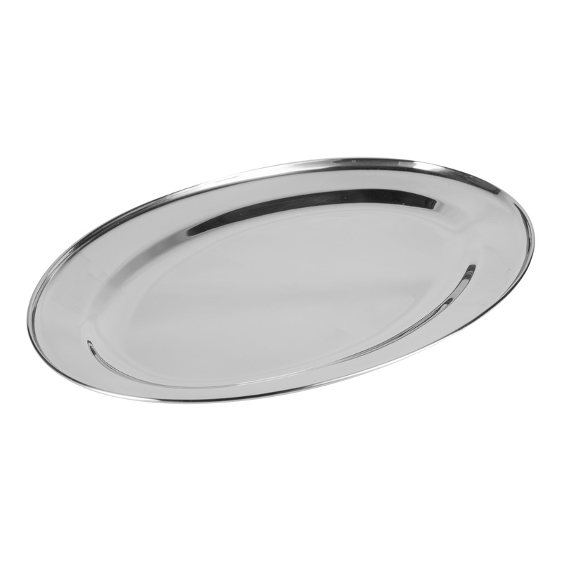 Browne Oval Platter, 15.5" x 10.4", Stainless Steel