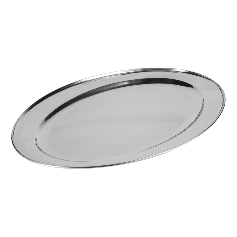 Browne Oval Platter, 17.5" x 11.5", Stainless Steel