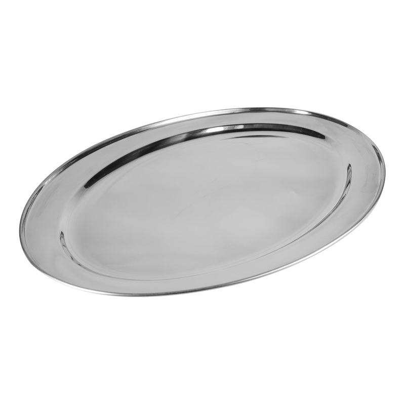 Browne Oval Platter, 23.5" x 16.1", Stainless Steel