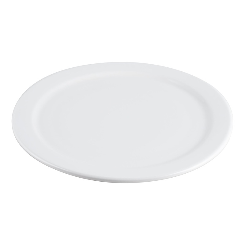 Browne Palm Dinner Plate, 10.4", White (24-pack)