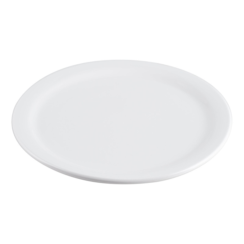 Browne Palm Dinner Plate, 9", White (24-pack)