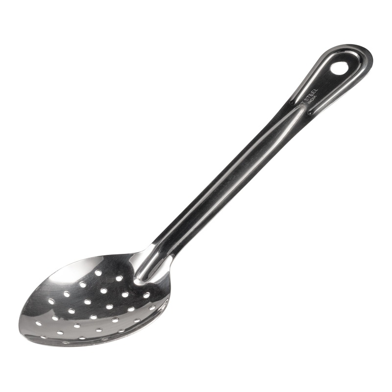 Browne Perforated Serving Spoon, 11", Stainless Steel