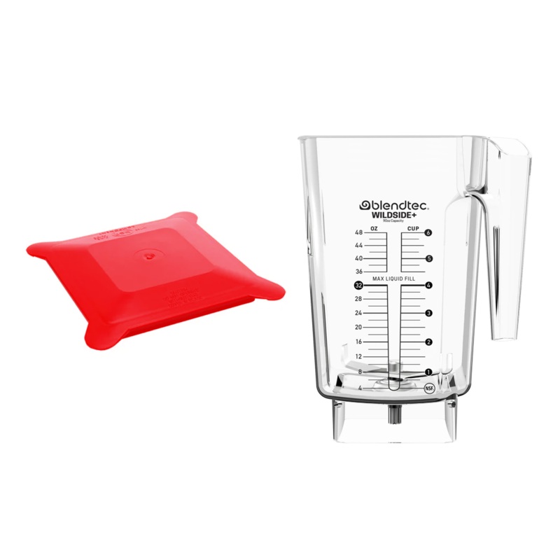 Blendtec Wildside+ Jar Kit with Hard Lid, Red
