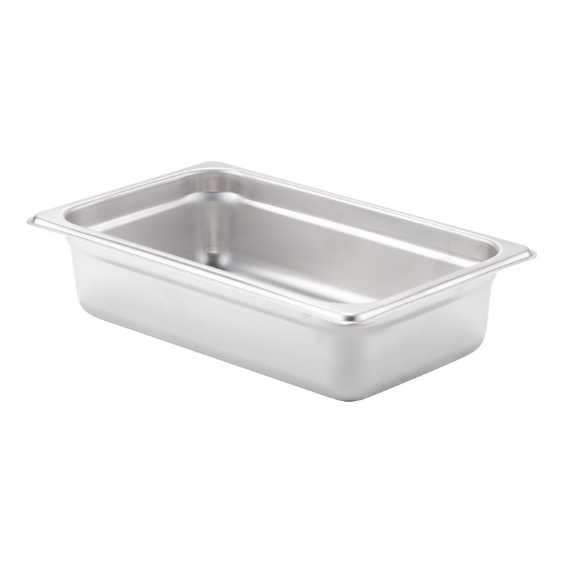 Browne 1/4 Size Food Pan, 2.5" Deep, 24 Gauge Stainless Steel