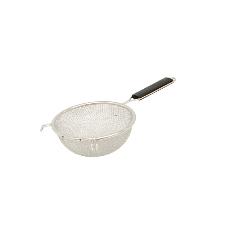 Browne Double Mesh Fine Strainer, 6.25", Stainless Steel w Plastic Handle
