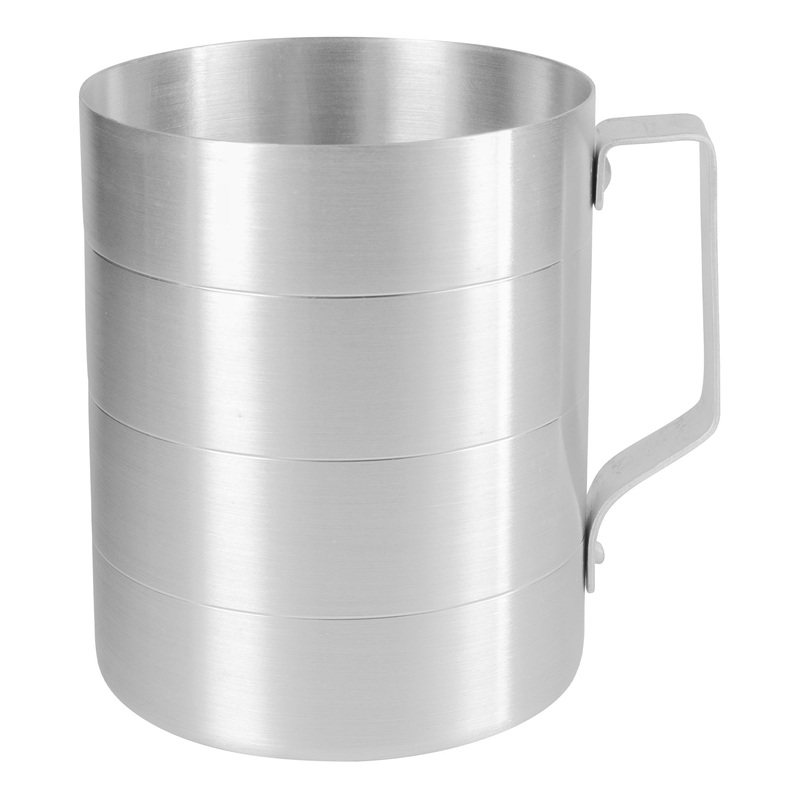 Browne Dry Ingredient Measuring Cup with Handle, 1 qt, Aluminum