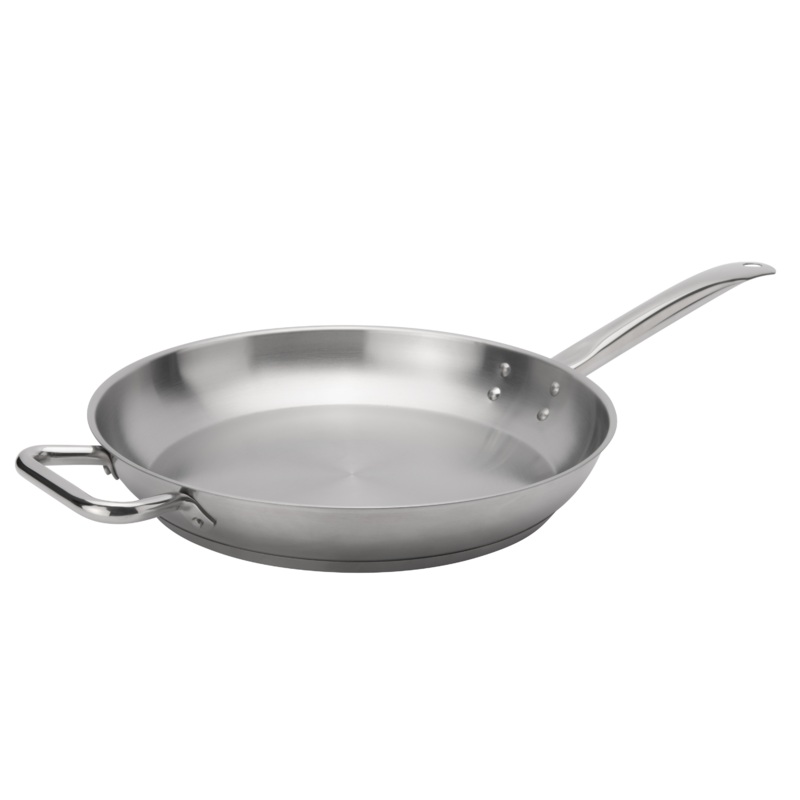 Browne Elements Fry Pan, 12.5", Stainless Steel