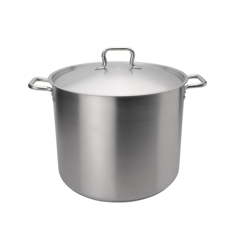 Browne Elements Stock Pot with Lid, 40 qt, Stainless Steel
