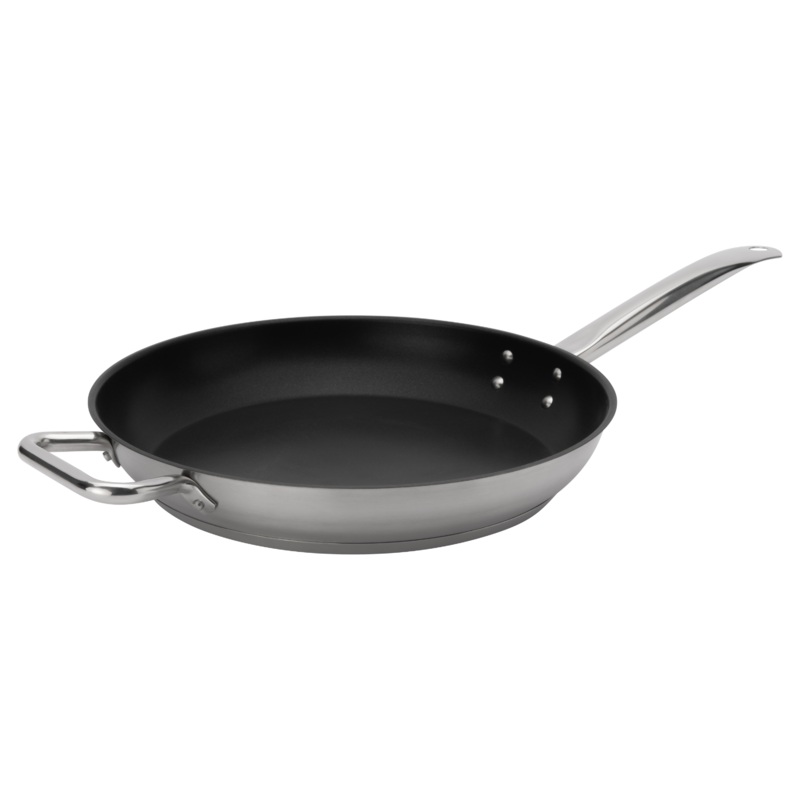 Browne Elements Teflon Select Non-Stick Fry Pan, 12.5", Stainless Steel