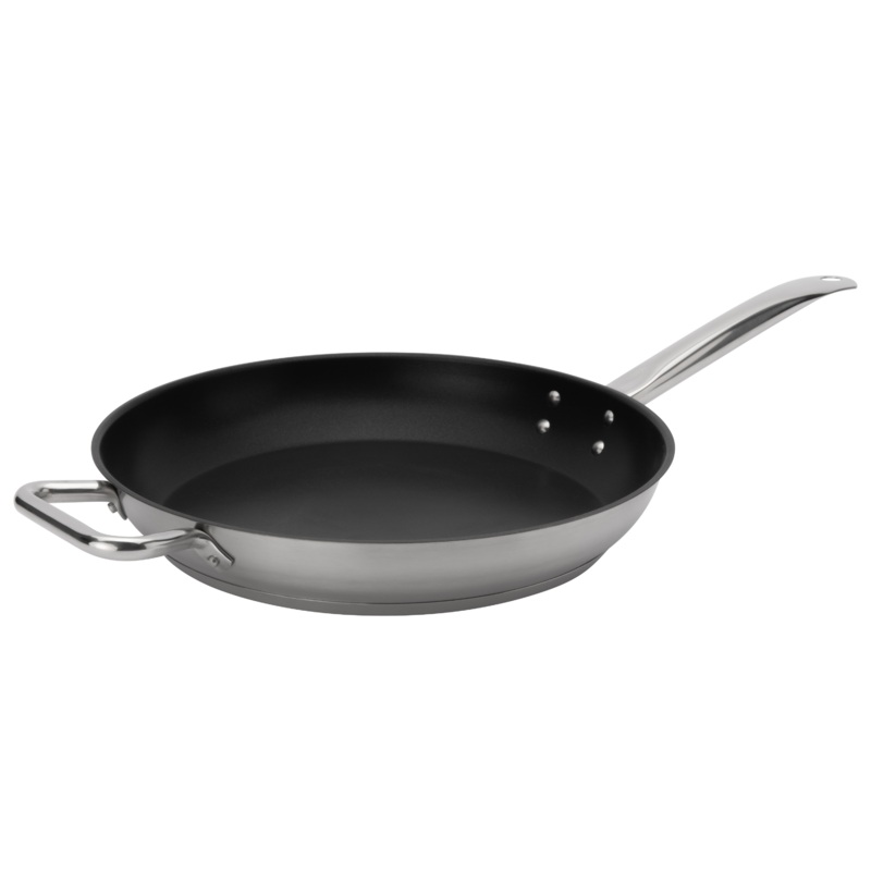 Browne Elements Teflon Select Non-Stick Fry Pan, 14", Stainless Steel