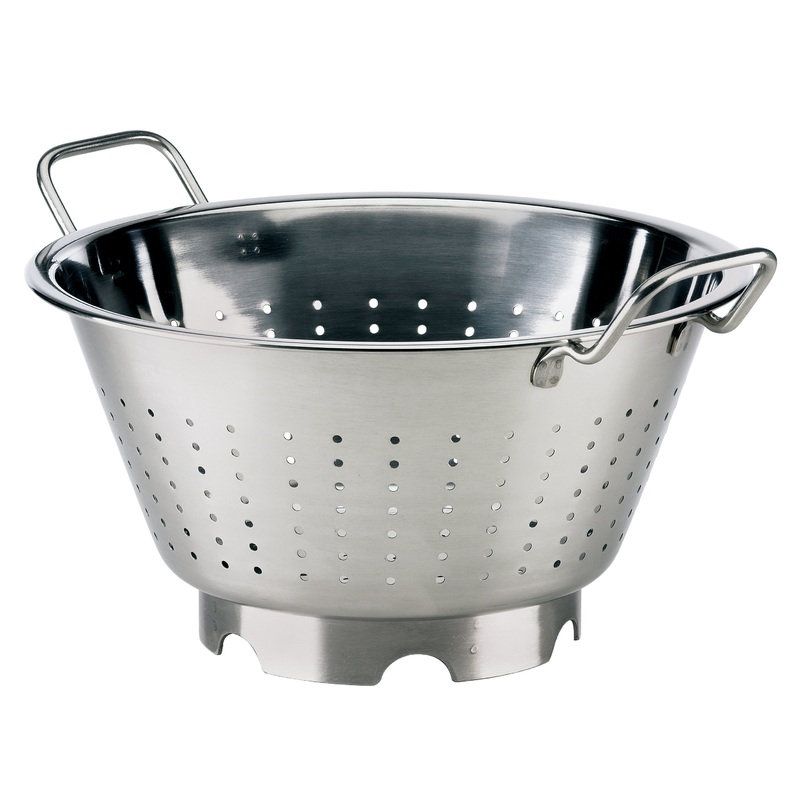 Browne European Style Colander, 7.25 qt, Stainless Steel