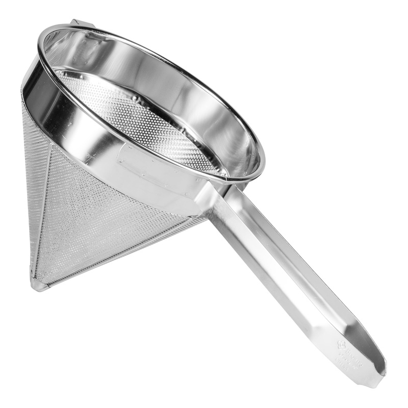 Browne Fine China Cap, 10", Stainless Steel