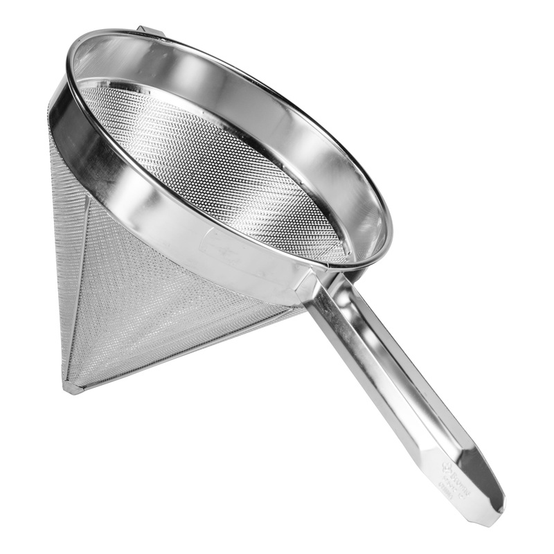 Browne Fine China Cap, 12", Stainless Steel