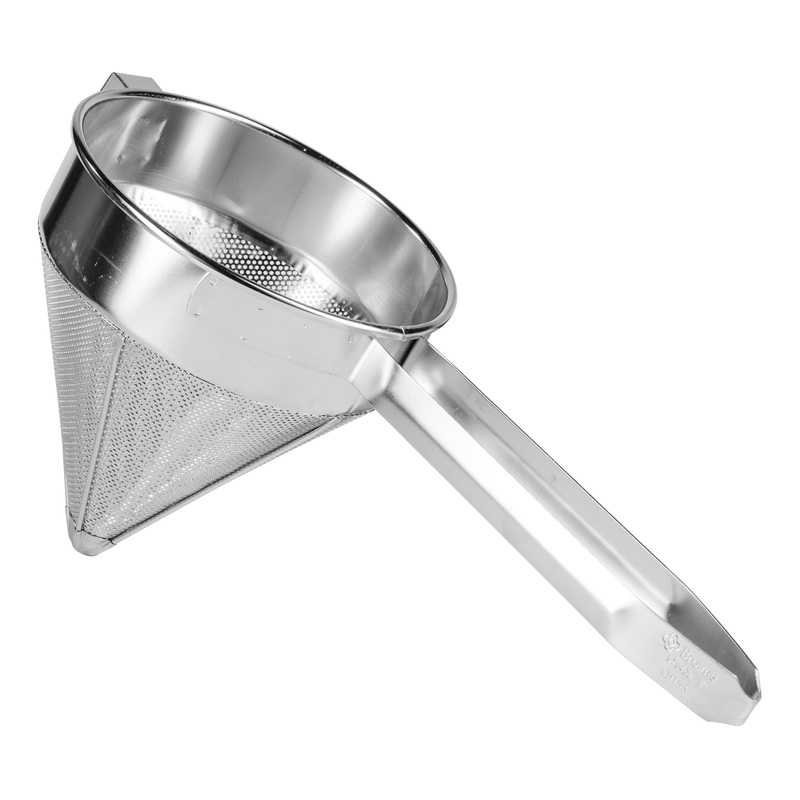 Browne Fine China Cap, 8", Stainless Steel