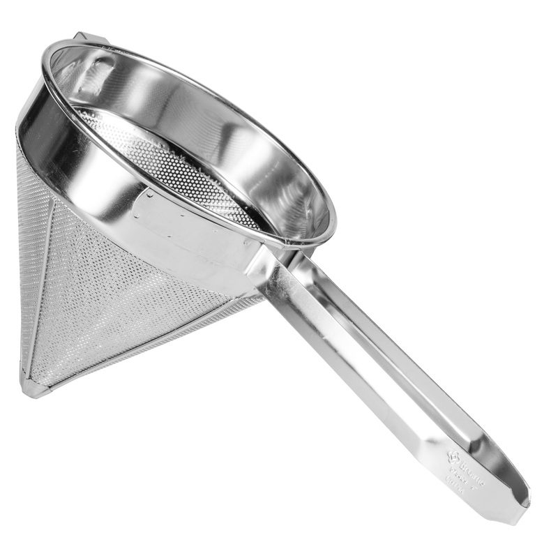 Browne Fine China Cap, 9", Stainless Steel