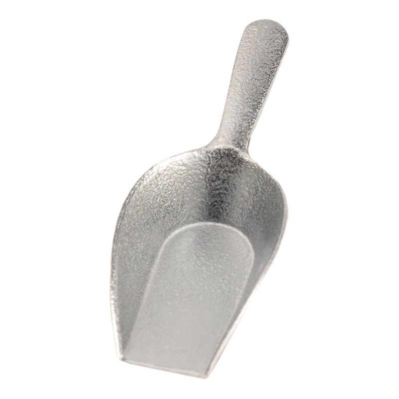 Browne Flat Bottom Scoop, 1 oz, Aluminum