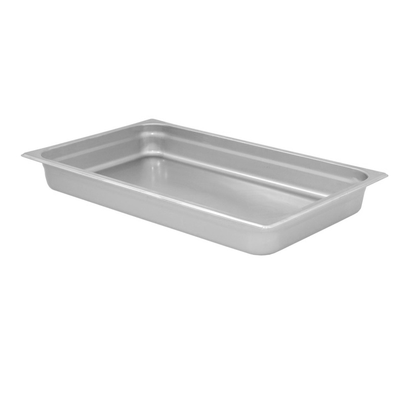 Browne Full Size Food Pan, 2.5" Deep, 24 Gauge Stainless Steel