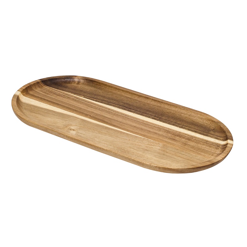 Browne Oval Serving Board, 16" x 8", Acacia