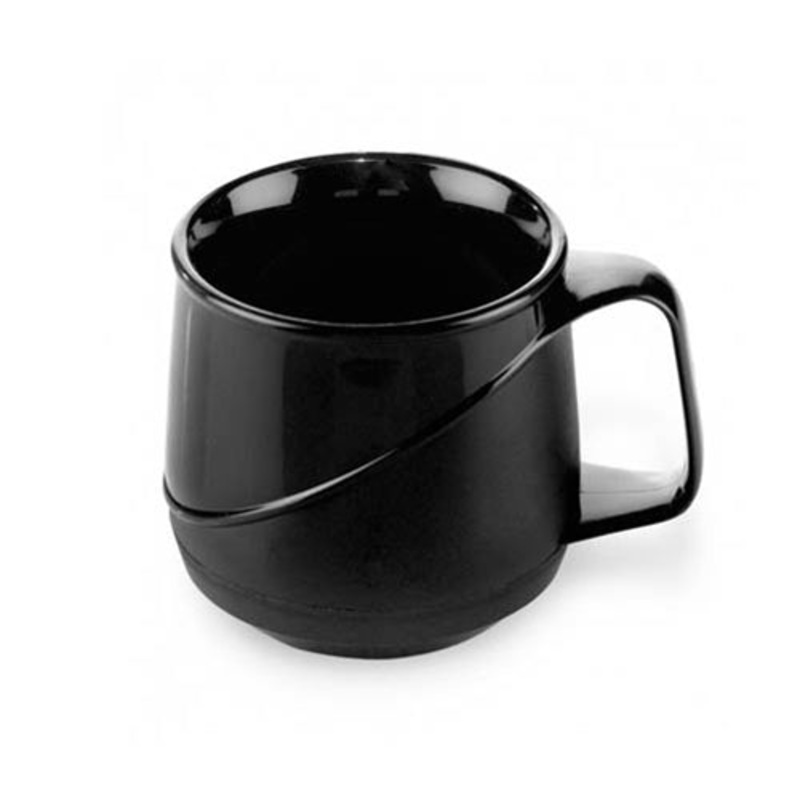 Aladdin Temp-Rite Allure Insulated Mug, 8 oz, Plastic, Black (48-pack)