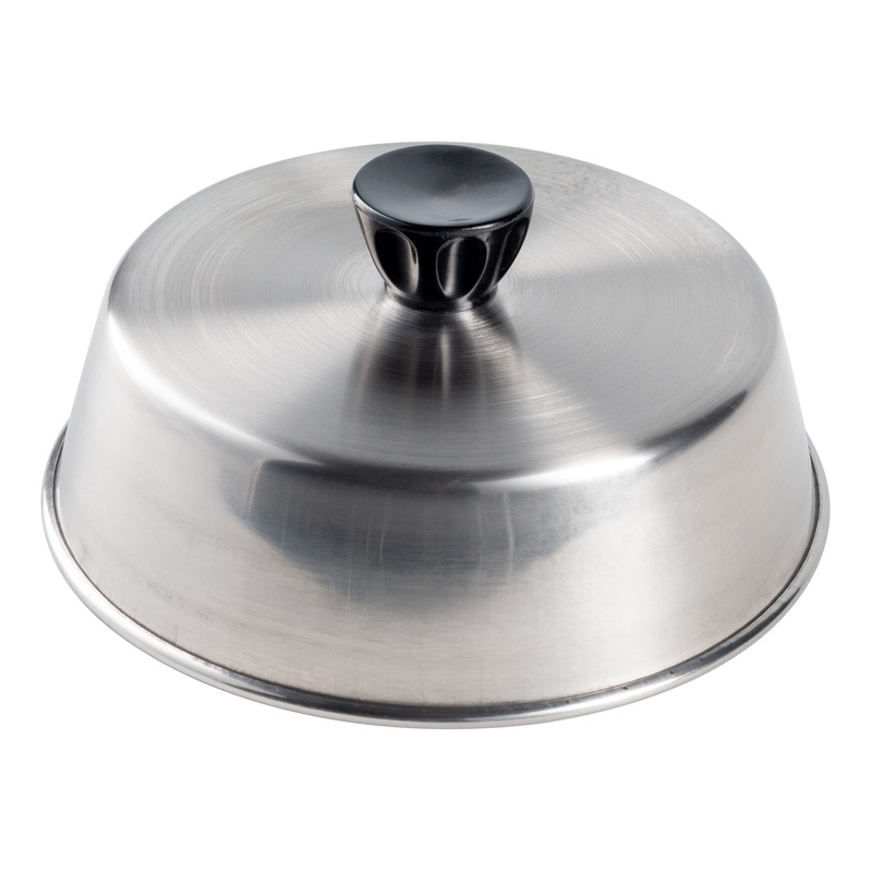 American Metalcraft Basting Cover with Bakelite Knob, 6.5" x 2" High, Stainless Steel