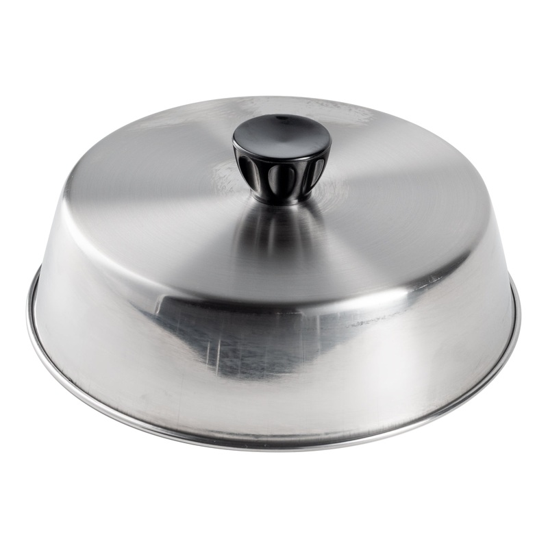 American Metalcraft Basting Cover with Bakelite Knob, 7.5" x 2" High, Stainless Steel