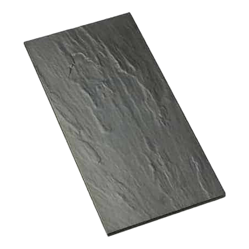 American Metalcraft Faux Slate Melamine Platter, 18" x 8.5", Black