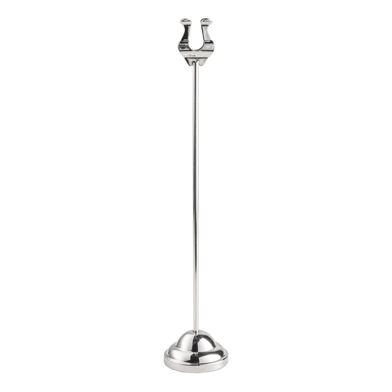 American Metalcraft Harp-Style Weighted Card Holder, 12", Stainless Steel