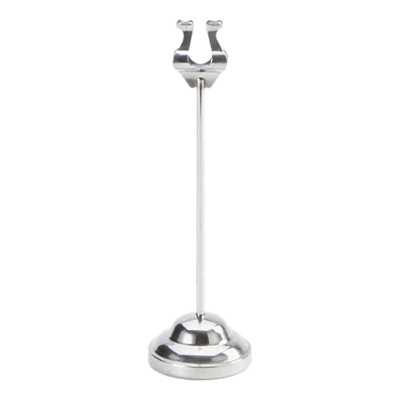 American Metalcraft Harp-Style Weighted Card Holder, 8", Stainless Steel