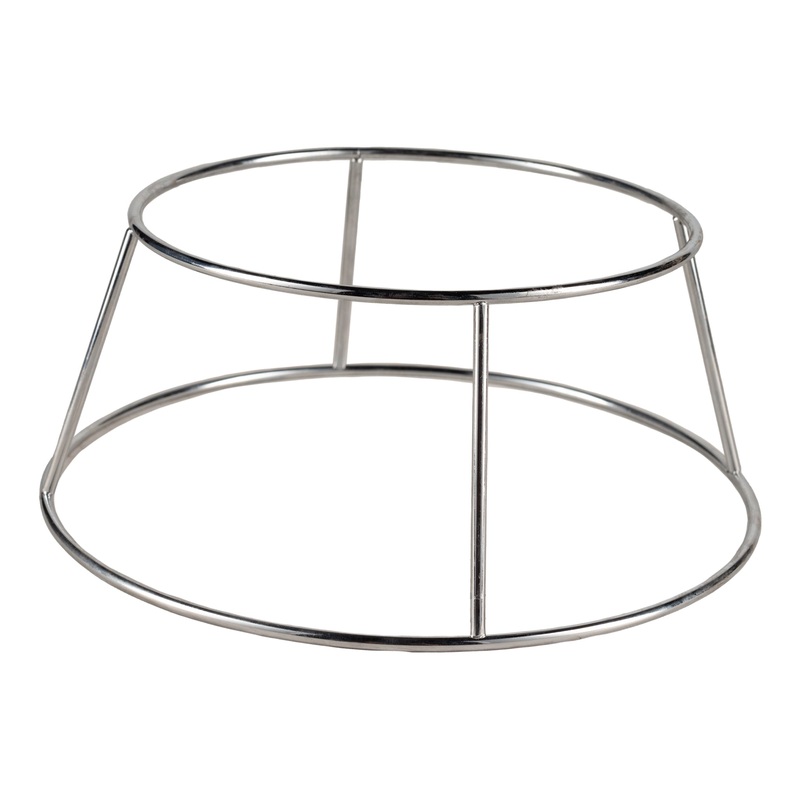 American Metalcraft Round Display Pizza Stand, 4", Stainless Steel
