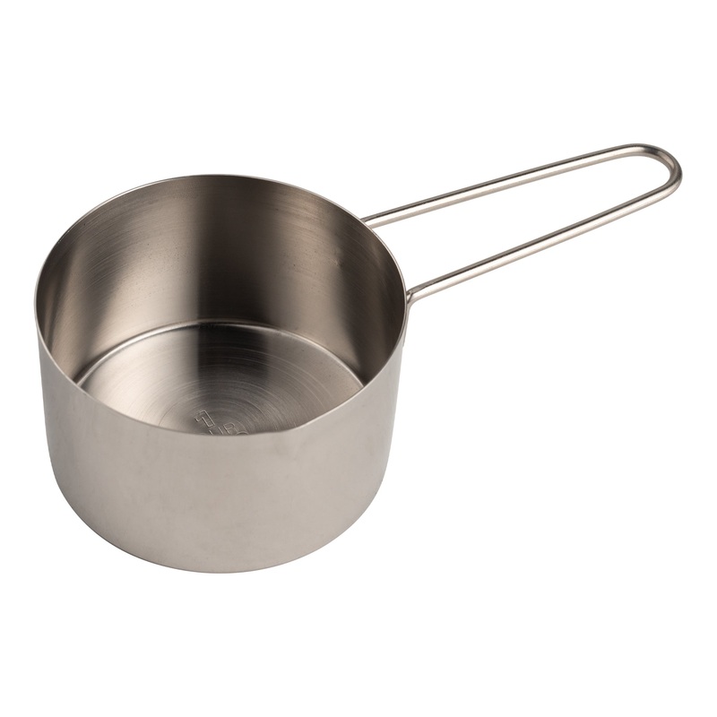American Metalcraft Short Wire Handled Measuring Cup, 1 cup, Stainless Steel