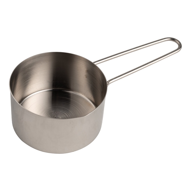American Metalcraft Short Wire Handled Measuring Cup, 3/4 cup, Stainless Steel