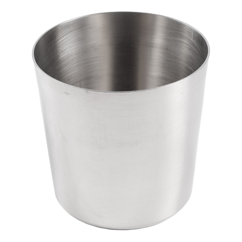 American Metalcraft Straight Sided Fry Cup, 14 oz, Stainless Steel, Satin Finish Style