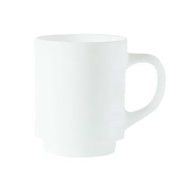 Arcoroc Restaurant White Mug, 8 oz (36-pack)