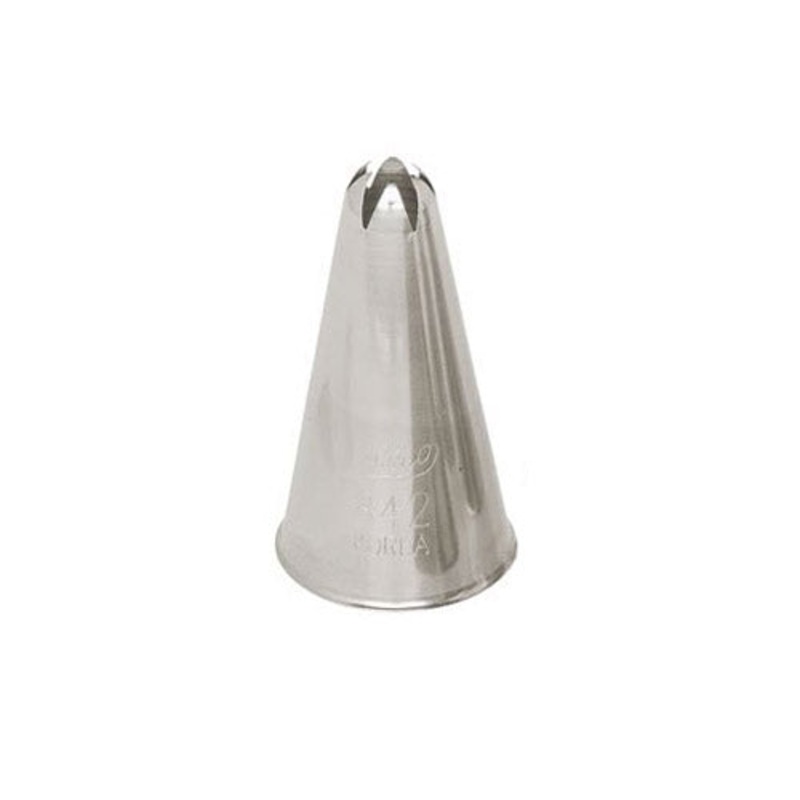 Ateco Closed Star Piping Tip, 842, Stainless Steel