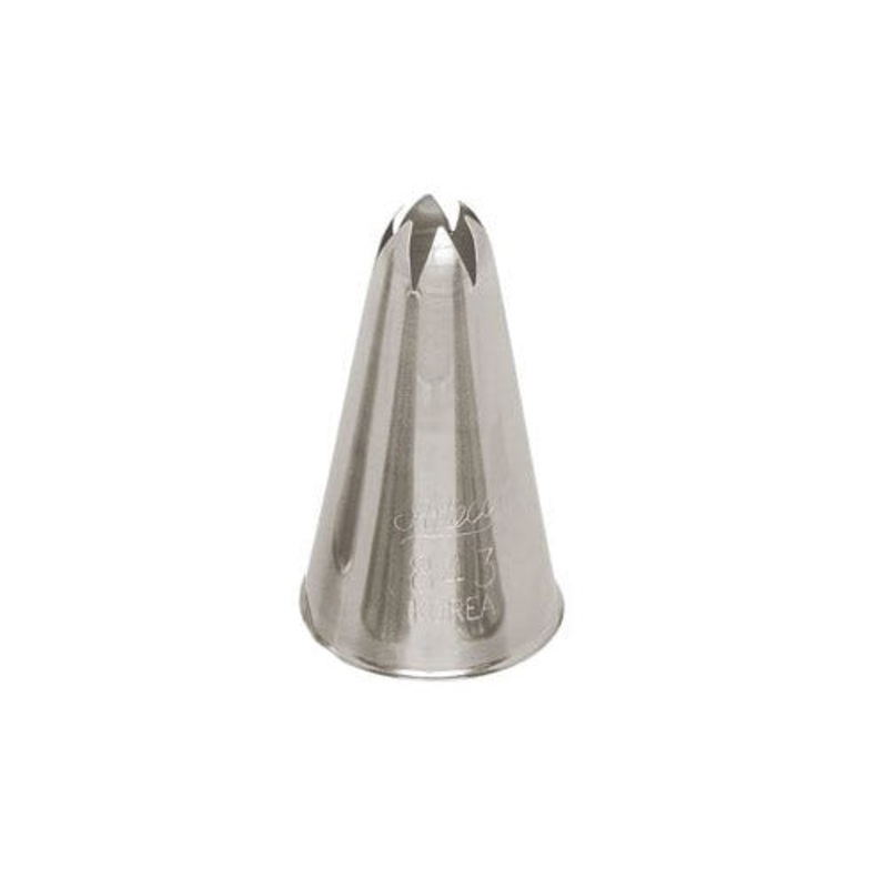 Ateco Closed Star Piping Tip, 843, Stainless Steel