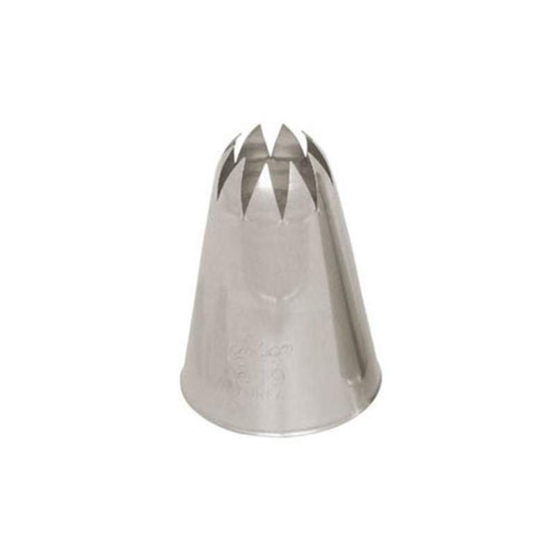 Ateco Closed Star Piping Tip, 849, Stainless Steel