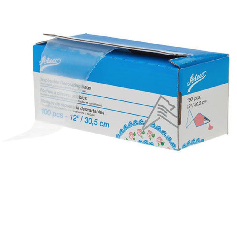 Ateco High Grip Disposable Decorating Bags, 12" (100-pack)