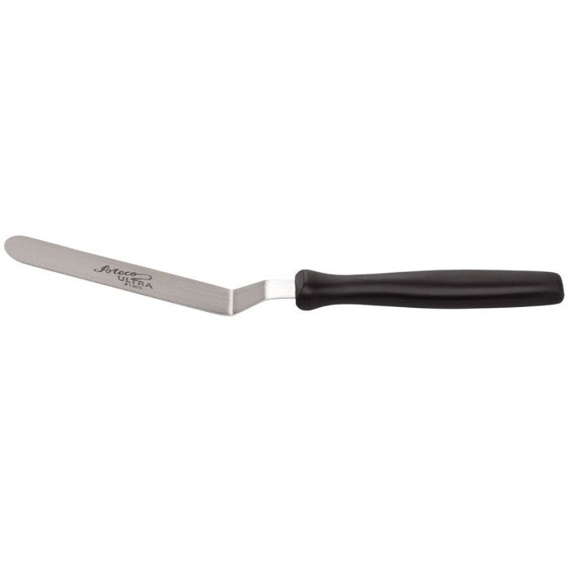 Ateco Offset Spatula, 4.75", Black Plastic Handle